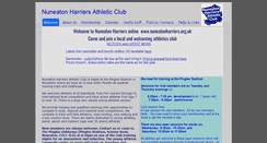 Desktop Screenshot of nuneatonharriers.org.uk